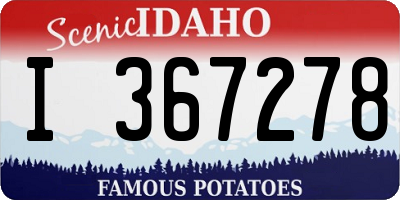 ID license plate I367278
