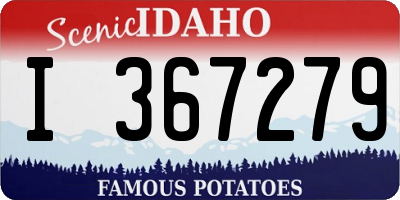 ID license plate I367279