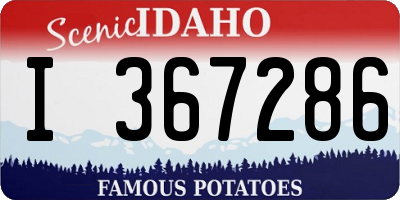 ID license plate I367286