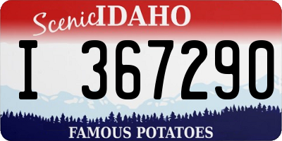 ID license plate I367290