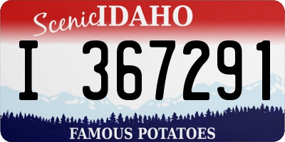 ID license plate I367291