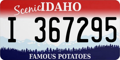 ID license plate I367295