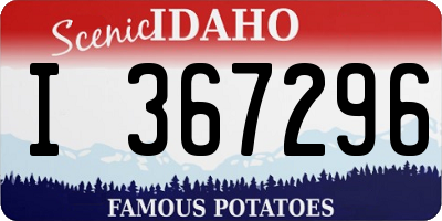 ID license plate I367296