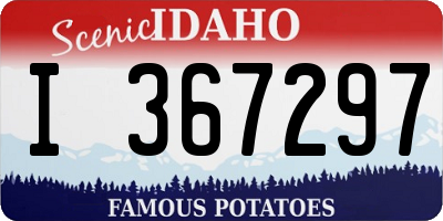 ID license plate I367297