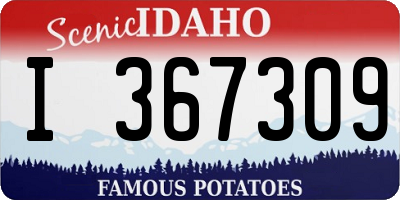 ID license plate I367309