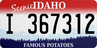 ID license plate I367312