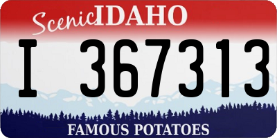 ID license plate I367313