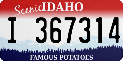 ID license plate I367314