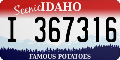 ID license plate I367316