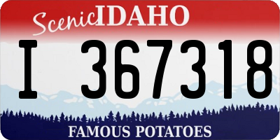 ID license plate I367318