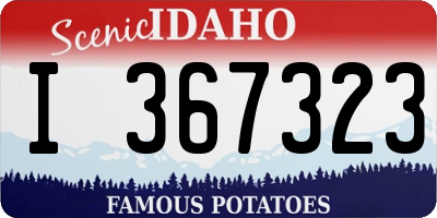 ID license plate I367323
