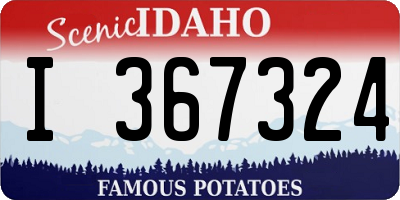ID license plate I367324