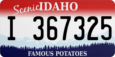ID license plate I367325