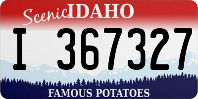 ID license plate I367327