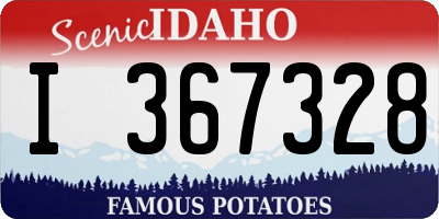 ID license plate I367328