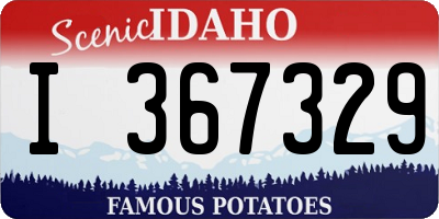 ID license plate I367329