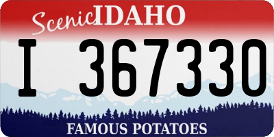 ID license plate I367330