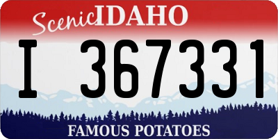 ID license plate I367331