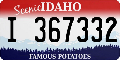 ID license plate I367332