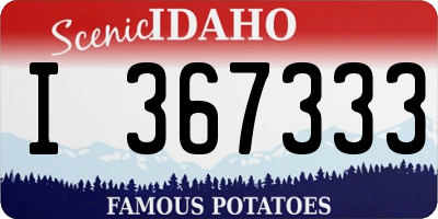 ID license plate I367333