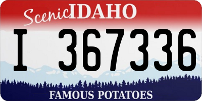 ID license plate I367336