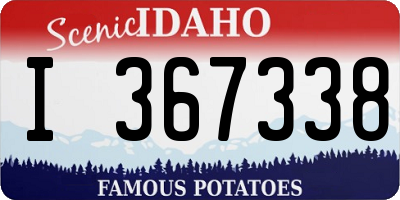 ID license plate I367338