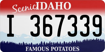 ID license plate I367339