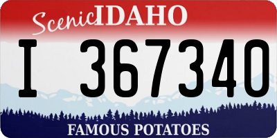 ID license plate I367340
