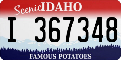 ID license plate I367348