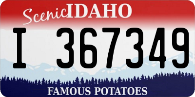 ID license plate I367349