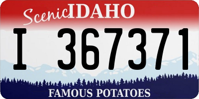 ID license plate I367371