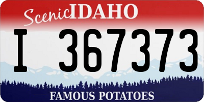 ID license plate I367373