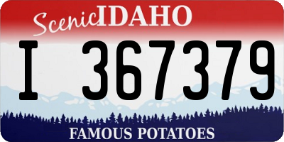 ID license plate I367379