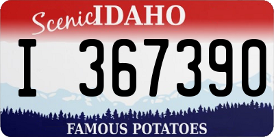 ID license plate I367390