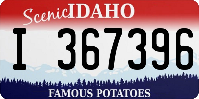 ID license plate I367396