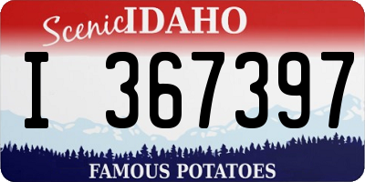 ID license plate I367397