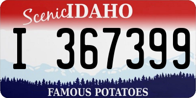 ID license plate I367399