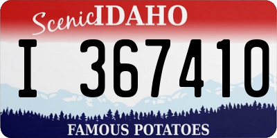 ID license plate I367410
