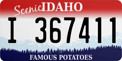 ID license plate I367411