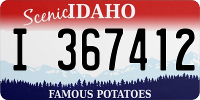 ID license plate I367412
