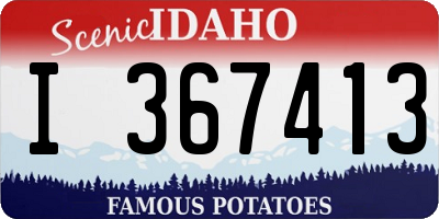 ID license plate I367413