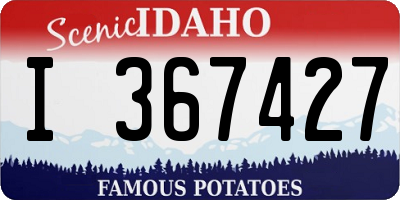ID license plate I367427