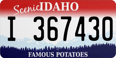 ID license plate I367430