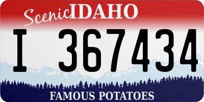 ID license plate I367434