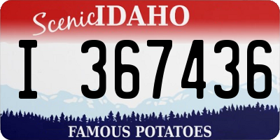 ID license plate I367436