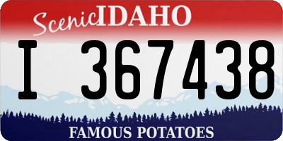 ID license plate I367438