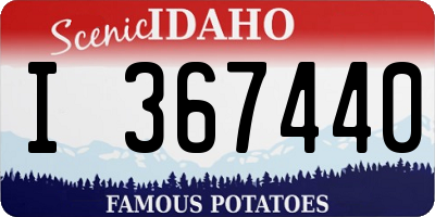 ID license plate I367440