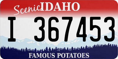 ID license plate I367453