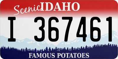 ID license plate I367461