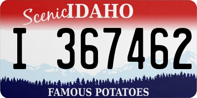 ID license plate I367462